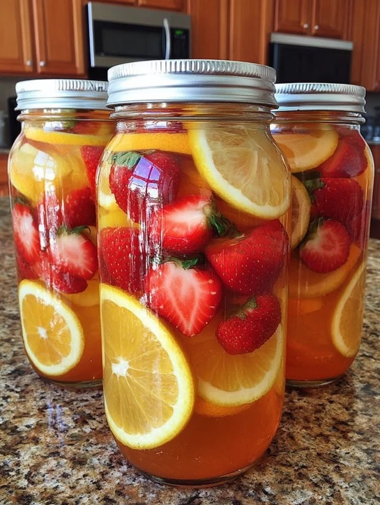 Sunday-Table Comfort Strawberry Citrus Iced Tea