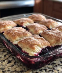 Cheesecake Crescent Rolls Casserole with Berry Compote