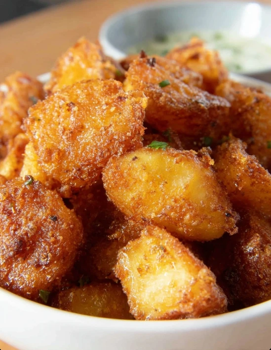 Church Supper Chicken Fried Potatoes