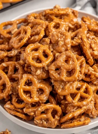 Cozy Grandmas Butter Toffee Pretzels