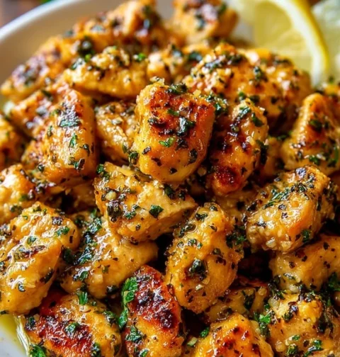 Cozy Grandmas Lemon Garlic Chicken Bites