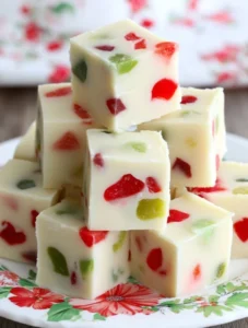 Cozy Grandma’s white christmas fudge