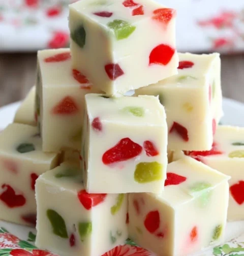 Cozy Grandmas White Christmas Fudge