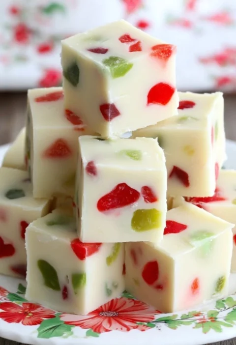 Cozy Grandmas White Christmas Fudge