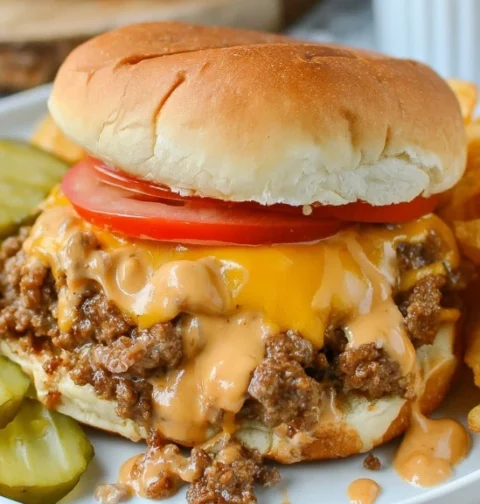 Crockpot Cheeseburgers