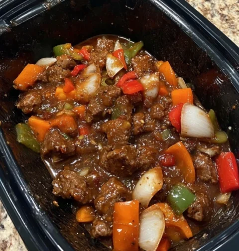 Crockpot Pepper Steak