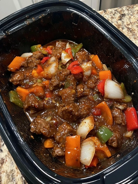 Crockpot Pepper Steak