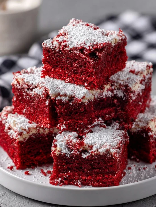 3-Ingredient Red Velvet Truffle Squares