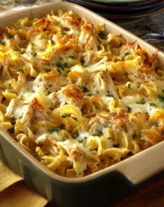 4-Ingredient Chicken Noodle Bake