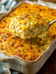 Southern 4-Ingredient Cheesy Ranch Corn Casserole