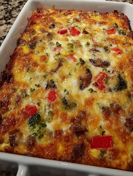 Christmas Morning Comfort Breakfast Casserole