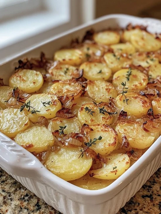 Cozy Homestead French Onion Potato Bake