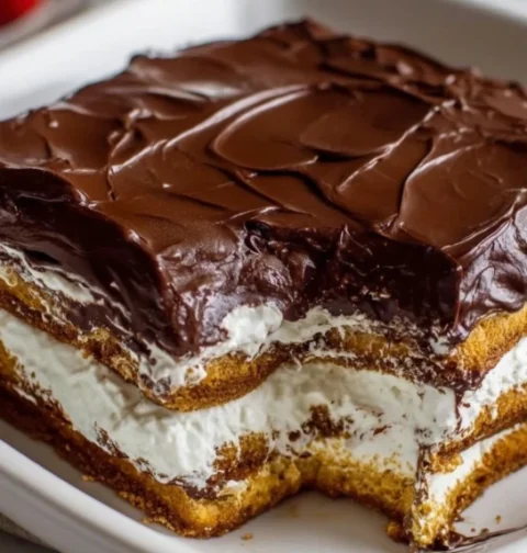 Easy No Bake éclair Cake Recipe Grandma's Chocolate éclair Cake No Oven Make Ahead Chocolate éclair Dessert No Bake éc...