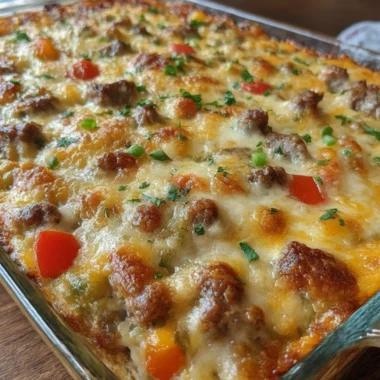 Philly Cheesesteak Casserole