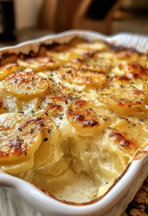 Easy Scalloped Potatoes Recipe Best Cheesy Scalloped Potatoes Homemade Scalloped Potatoes With Bacon Scalloped Potatoes Cr...