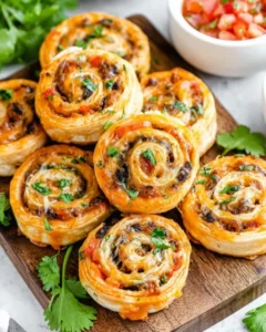 Warm Southern Potluck Taco Pinwheels