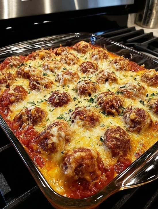 Steps Dump Bake Meatball Casserole