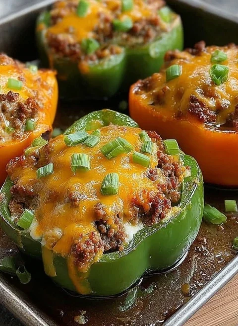 Easy Stuffed Bell Peppers Recipe Healthy Stuffed Bell Peppers Meal Prep Low Carb Stuffed Bell Peppers Vegan Stuffed Bell P...