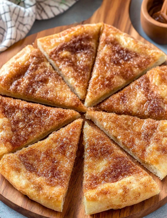 Festive Family-Favorite Cinnamon Sugar Dessert Pizza