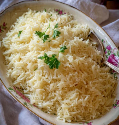 Grandmas Cozy Golden Turmeric Rice
