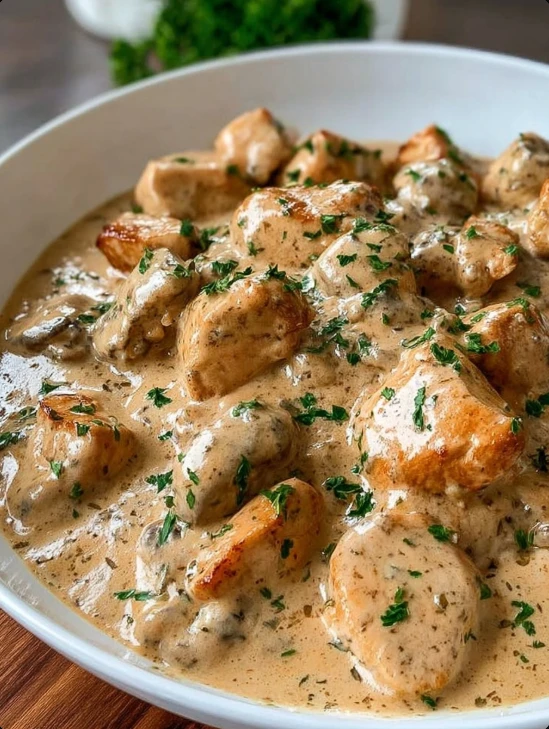 Homemade Chicken Stroganoff