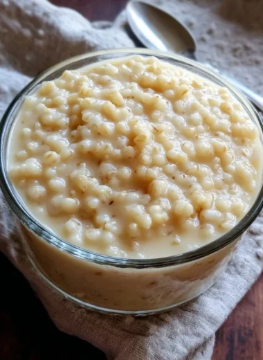 Homemade Tapioca Pudding Recipe