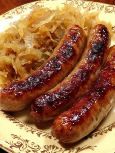 Kielbasa With Sauerkraut Skillet