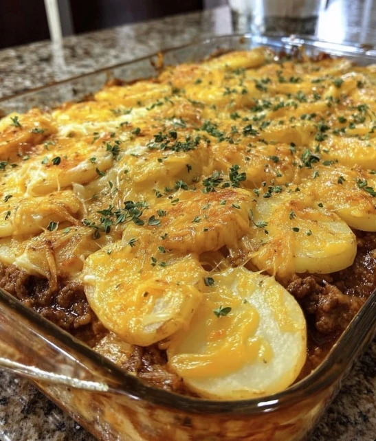Loaded Ground Beef and Potatoes Skillet