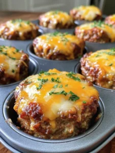Low Carb Cheesy Stuffed Meatloaf Bites