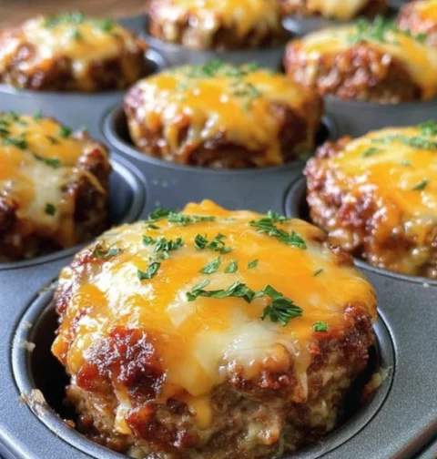 Low Carb Cheesy Meatloaf Bites Recipe Keto Stuffed Meatloaf Appetizers Gluten Free Cheesy Meatloaf Bites Mini Keto Meatloa...