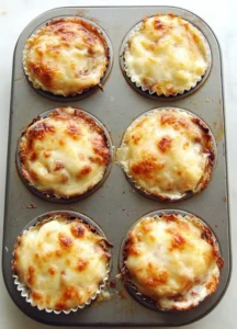 Mini Chicken and Cheese Quiches
