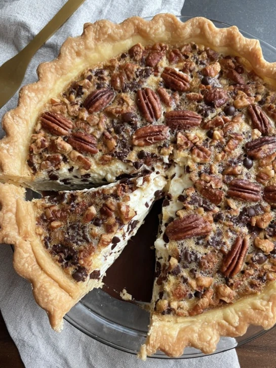 Nana’s Family-Favorite Cream Cheese Pecan Pie