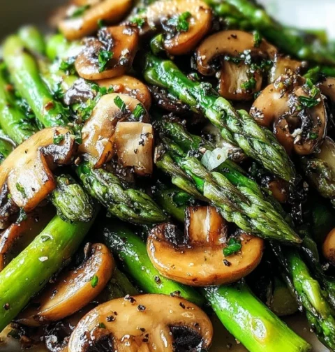 Nana’s Farmhouse Asparagus Mushrooms Recipe Best Sautéed Asparagus And Mushrooms Easy Farmhouse Asparagus Mushroom Saut...