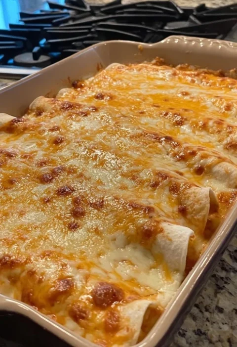 Nana's Homemade White Chicken Enchiladas Recipe Easy Family Favorite White Chicken Enchiladas Best White Sauce For Chicken...