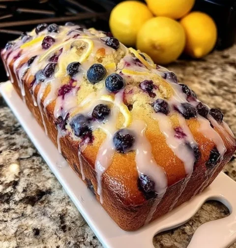 Nana's Lemon Blueberry Loaf Recipe Best Family Lemon Blueberry Bread Homemade Lemon Blueberry Loaf Easy Nana's Favorite Le...