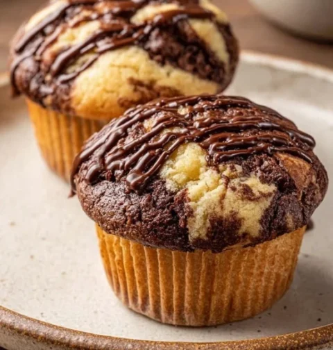 Nanas Sweet Chocolate Swirl Banana Muffins