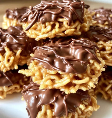 Nanas Sweet Chocolate Peanut Butter Haystacks