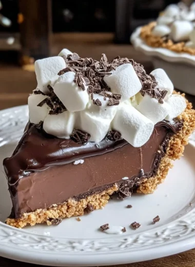 Nobake Chocolate Marshmallow Pie