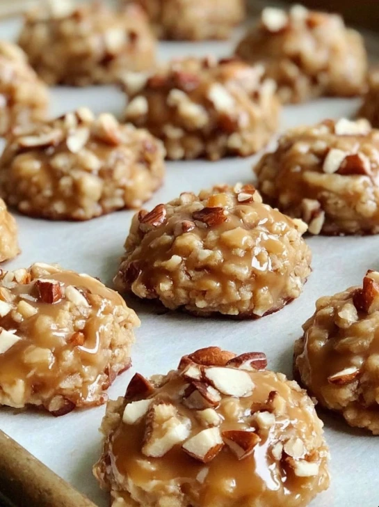 No-Bake Coconut Praline Cookies