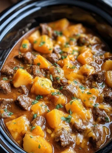 Oldfashioned Amish Beef Potato Casserole