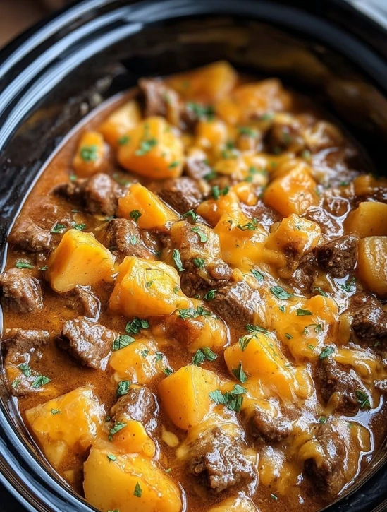 Oldfashioned Amish Beef Potato Casserole
