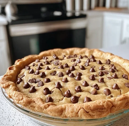 Oldfashioned Farmhouse Chocolate Chip Cookie Pie