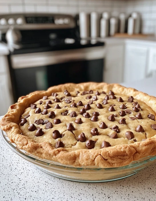Old-Fashioned Farmhouse Chocolate Chip Cookie Pie