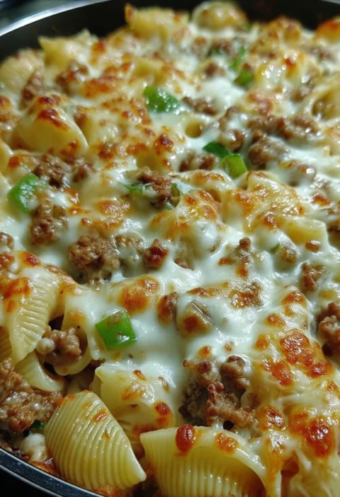 Philly Cheese Steak Casserole Recipe Easy Church Supper Casserole Warm Philly Cheese Steak Bake Best Cheese Steak Casserol...