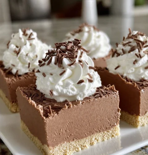 Retro Bakery French Silk Pie Bars