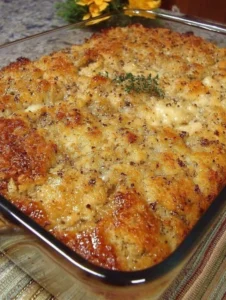 Retro Bakery Style Cornbread Dressing