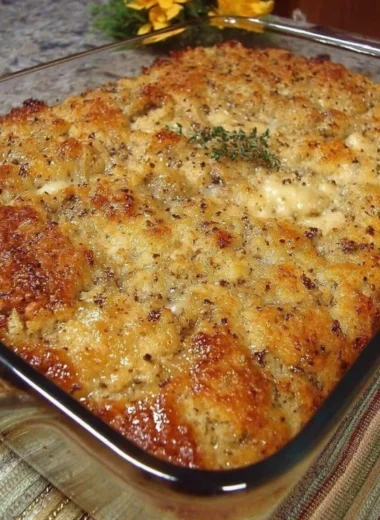 Retro Bakery Style Cornbread Dressing