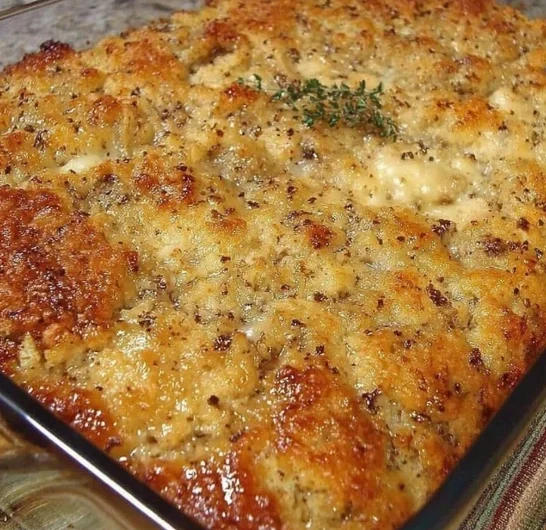 Retro Bakery Style Cornbread Dressing