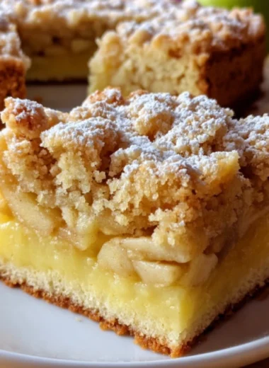 Retro Bakery Style Szarlotka Polish Apple Pie