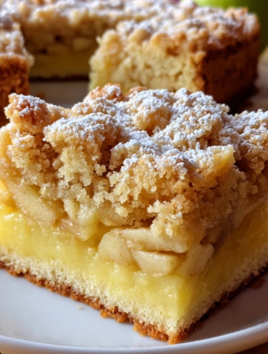 Retro Bakery Style Szarlotka Polish Apple Pie